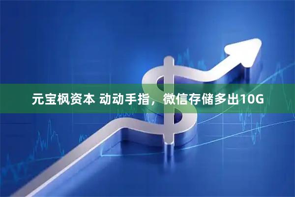 元宝枫资本 动动手指，微信存储多出10G